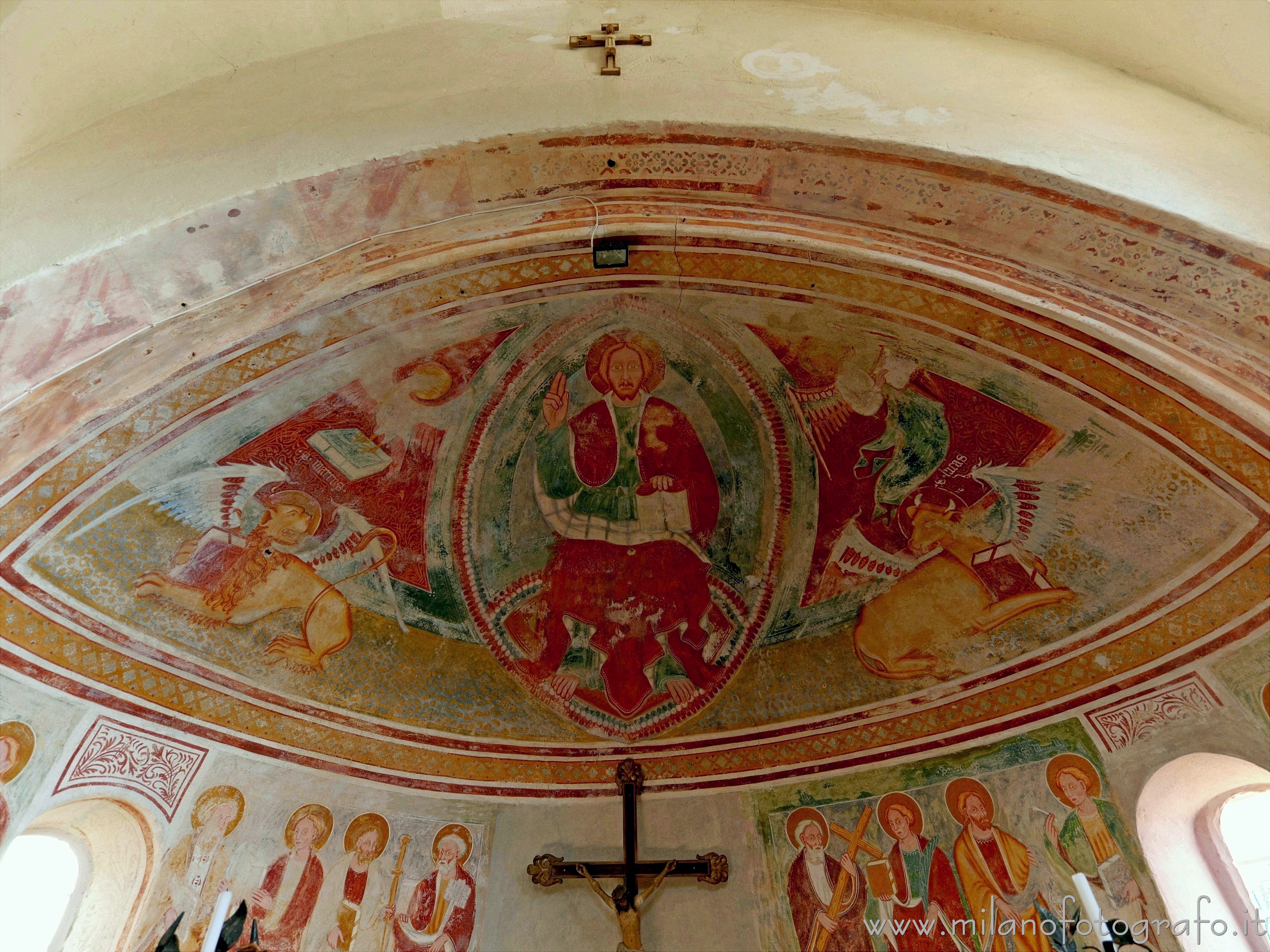 Sandigliano (Biella, Italy) - Frescoed apsidal basin in the Oratory of St. Anthony Abbot